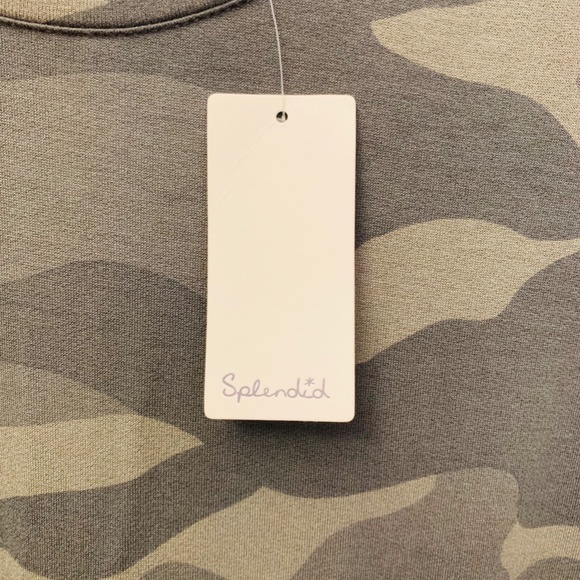 Splendid Supersoft Short Sleeve Camo grey/green Jumpsuit Size M - Picture 6 of 10